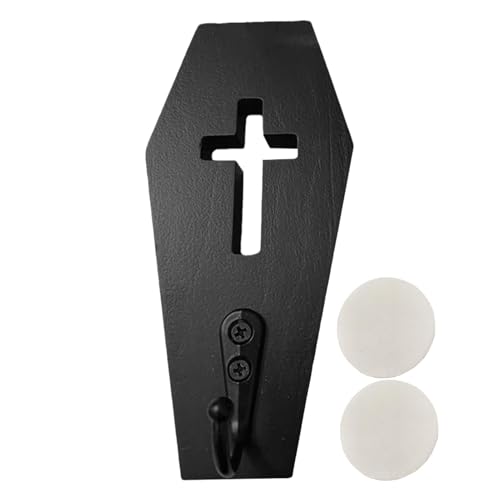Gancho para llaves de ataúd de pared, gancho de ataúd | Soporte para llaves en forma de ataúd montado en la pared para la pared, decoración gótica del hogar, colgador de pared, decoración para di