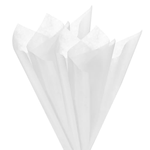 Papier d'emballage floral en coton haut de gamme blanc mat pour valoriser vos fleurs
