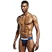 JOCKMAIL Jockstraps Athletic Supporter for Men Underwear Breathable Jock Straps Workout Sexy Thong g-String Sport (US, Alpha, XX-Large, Regular, Regular, Navy Blue)