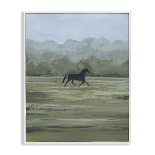 Rider's Shadow Horse Landscape, 11 x 14 Inch Framed Giclée Print