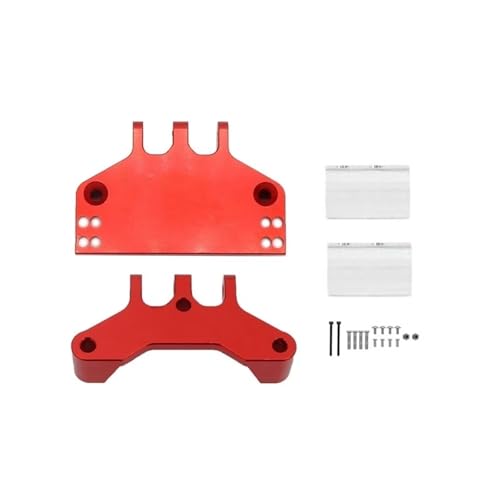 RC Car Accessories for MN128 MN86 MN86S MN86KS for MN G500 1/12 Metal Pull Rod Mount for Seat and Servo Mount Bracket RC Crawler Car Upgrade Parts Replacement Use(Red)