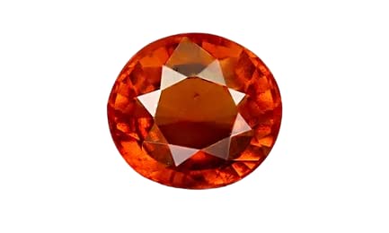 DENMOUS Hessonite - Piedra preciosa de granate natural certificada original, 7,25 quilates-B0C7N3QW1
