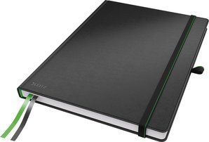 Leitz Notizbuch Complete A4 kariert schwarz Packung mit 6 Stück