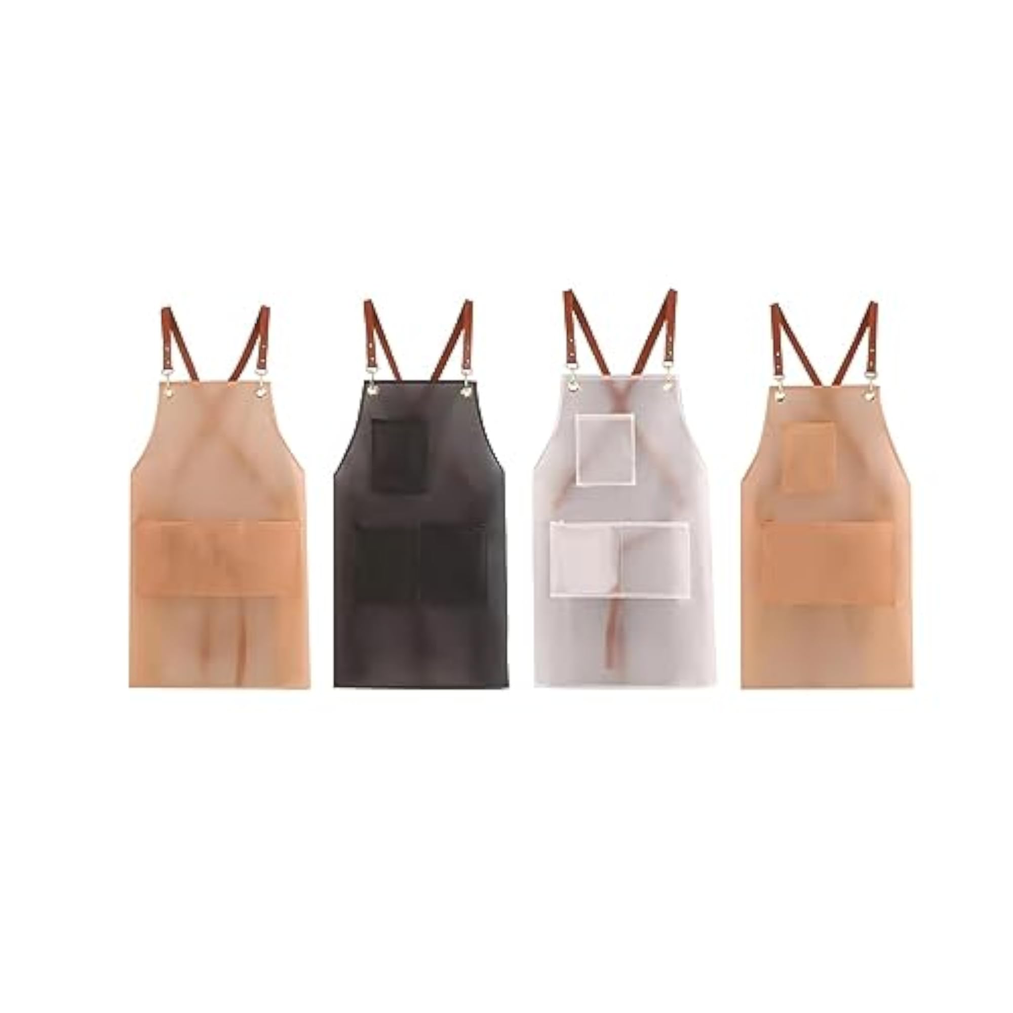 Durable Pink Chef Apron with Long Pocket for Cooking