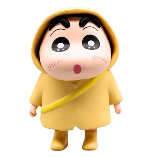 Image of FUNFOB Shinchan Action Figure | Shin chan Figurine Cartoon Figures Toys for Boys & Girls PVC Multicolour (Shinchan Rain Yellow)