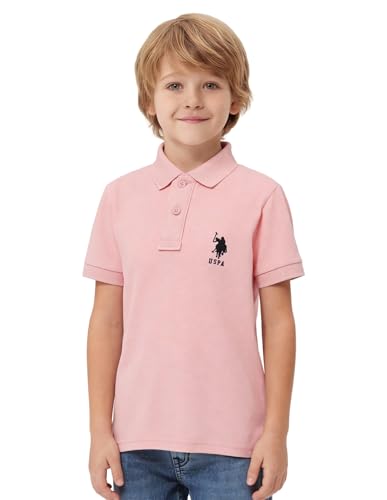 Image of U.S. Polo ASSN. Kids Polo T Shirt for Boys - 100% Cotton, Embroidered Logo, Kids Polo T Shirt for Boys