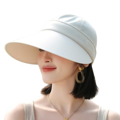 Sombrero de sol para mujer con ala ancha desmontable