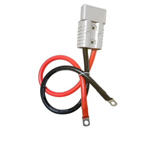 Enchufe bipolar de 600V y alta corriente con cable AWG de 20cm 7