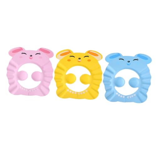 Opiniones y reviews de Accesorios infantiles para ducha favoritos de las personas. 46 Beatifufu Gorro de Baño para Niños de Eva Protección para Ojos y Orejas, Ajustable y Resistente, Adecuado para Ducha y Lavado de Cabello, 3 Piezas Multicolor