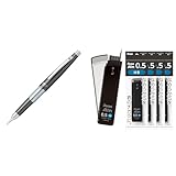 【セット買い】ぺんてる シャープペン万年CIL(ケリー) キャップ式 P1035-ND スモーキーグレイ軸＆ シャープ芯 ぺんてるアイン 0.5mm HB 5個 XC285-HB