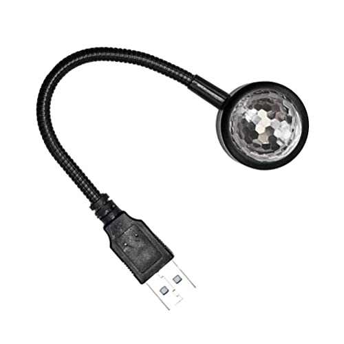 Solustre Led Projector Lights Disco Lamp For Car Usb Light Sound Activated Party Lights Usb Plug Rotating Lights Mini Disco For Home Room Dance Parties Birthday Bar Karaoke Interior Car Lights #TOP13