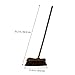 Healeved Wooden Broom Soft Bristles Reusable Cleaning Broom Long Handle Family Use Dustpan and Brush for Garden