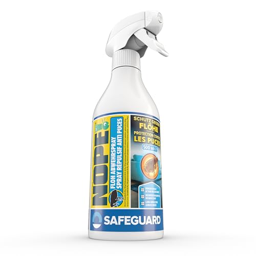 NOPE! RP Flohspray 500 ml - Abwehrspray gegen Flöhe - Umgebungsspray - Mittel gegen Flöhe zur Abwehr und Abschreckung von Flöhen in der Wohnung ohne Aggressive Chemikalien