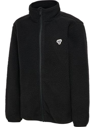 Chaqueta de forro polar hummel HmlJR Atlas negra abrigo con cremallera para niños