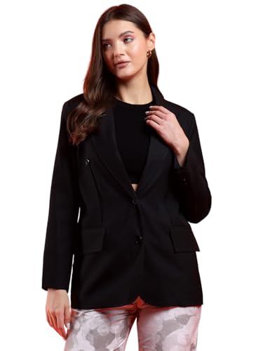 Image of KOTTY Womens Cotton Blend Standard Length Elegant Style Coat - Classic Style with Modern Detailing