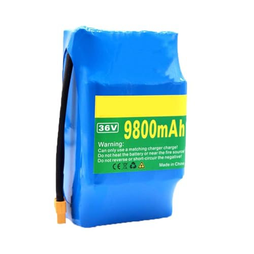 36V 9.8Ah 10S2P Batterie Li-ION Rechargeable Au Lithium-ION Boîtier en PVC étanche Longue autonomie pour Monocycle Électrique Auto-Équilibré Scooter...