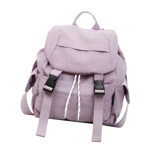 Sac à dos en nylon pour femme léger de voyage et école violet