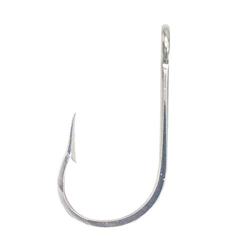 Rite Angler Southern Style Stainless Steel Bait Hook Offshore Trolling 6/0, 7/0, 8/0, 9/0, 10/0, 11/0, 12/0 For Offshore Saltwater Big Game Fishing (8/0) #TOP7