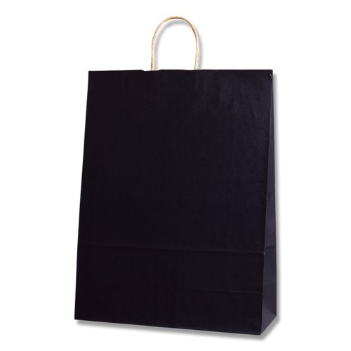 ヘイコー 手提 紙袋 25CB カスタムB 未晒 クラフト クロ 38x15x50cm 50枚