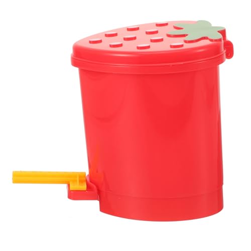 Lata de basura pequeña con tapa estilo fresa 1.5L miniatura 6