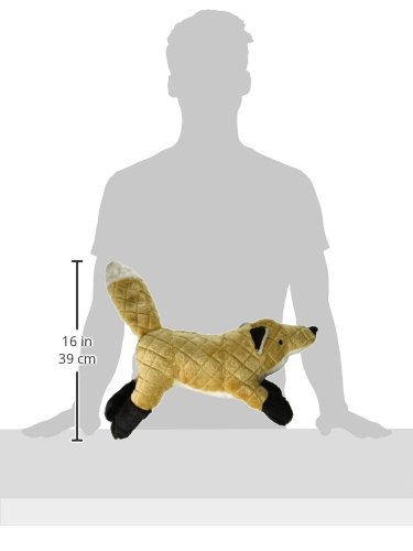 MIGHTY- Massive-Nature-Fox- Squeaker-Multiple Layers. Made Durable, Strong & Tough. Interactive Play Dog Toy (Tug, Toss & Fetch). Machine Washable & Floats