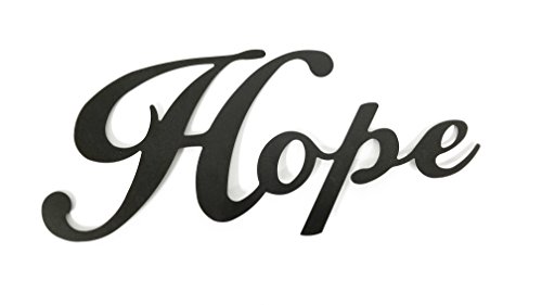 Toysdone Hope Black Metal Wall Word