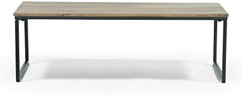 Christopher Knight Home Greycliff Coffee Table, Black + Natural