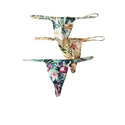 Men Thong T-back Sexy Underwear Lingerie Bikini Underpants Big Pouch Panties2