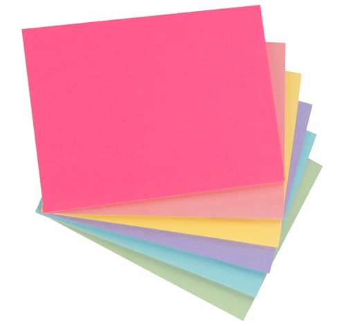6 Blöcke Meeting Haftnotizen Groß 203 x 152mm Riesige Klebepads 50 Blatt/Block Extra-stark Klebende Notizzettel Notizzettel Wiederverwendbar zum Erinnerung für Büro Studie Hause Präsentationen