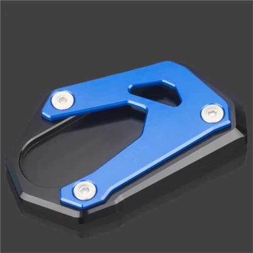 VQLDPX CNC-Verlängerungsplatte Für Motorrad-Seitenständer Für Suzuki GSX-S1000S GSX S1000 S Katana 2019-2022, Vergrößerungspad Motorradständer Platte Verbreiterung(Blau,X-2)