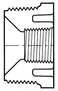 839-292 2-1/2X2 IPS Bush SCH-80 PVC SPEARS MFG. CO. 9535