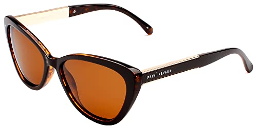 PRIV REVAUX ICON Collection The Hepburn Designer Polarized Retro Cat-Eye Sunglasses