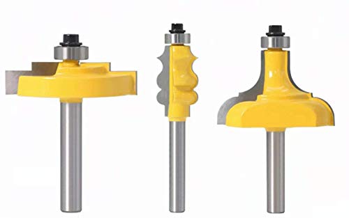 Top Brands GAFeng 3 Bit Picture Frame Router Bit Set with 8mm Shank