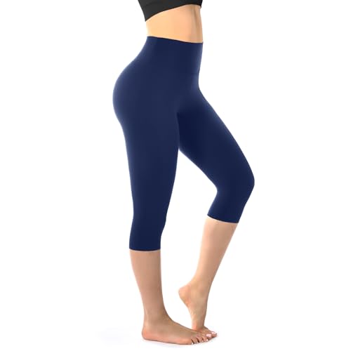 Walifrey High-Waist Capri Leggings — Budget-Friendly Basics