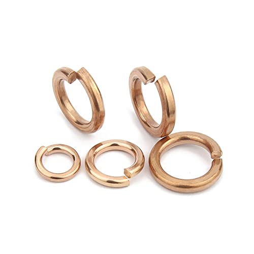 CONPHERON Brass Spring Washers Elastic Washer Wave Spring Split Lock Washer (M10,10 pcs), Copper - Image 3
