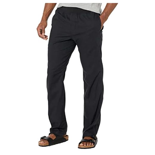 prAna mens Vaha Straight Yoga Pants, Dark Black, X-Large US