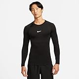 Nike FB7919-010 M NP DF Tight Top LS Sweatshirt Hombre Black/White Tamaño L