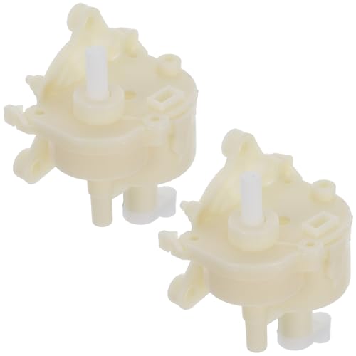 Cabilock 2 Piezas Mecanismo de Oscilación para Ventilador Eléctrico, Caja de Engranajes Blanca, 2 Unidades, Repuesto para Ventilador de Pedestal y Mesa, Control de Velocidad, Kit de