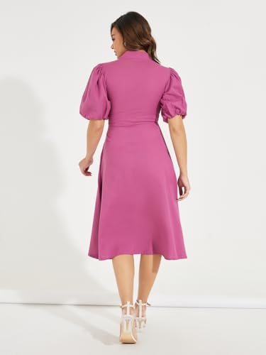 Image of Styli Women's Cotton A-Line Midi Dress