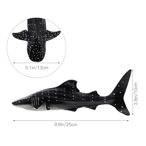 Modèle de requin-baleine en plastique noir éducatif pour enfant - 2