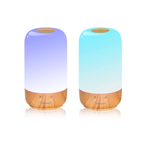 Image of Tikkitouch Long Distance Lamps Set of 2, Long Distance Gift for Couples, Mom, Family & Friends, WiFi and Bluetooth Setup, Share a Touch Across Any Distance