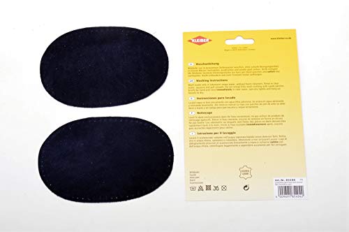 Kleiber Large Suede Sew on Trouser/Arm Patches-Navy Blue