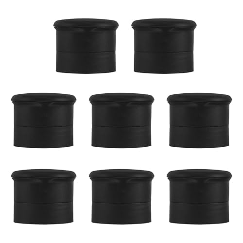 POPETPOP Lot de 8 Bouchons de Moulin à Poivre Manuel en Plastique et Céramique Réglage Grossier Ajustable pour Épices, Cuisine