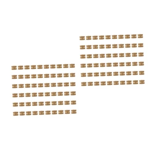 Alipis 2sets 60pcs Brass Knurled Threaded Insert Nuts Embedding Fasteners for Injection Molding Heat Resistant for Reliable Use 60pcs*2