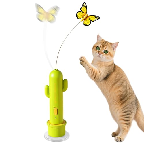 Jouet interactif pour chats stick électrique rechargeable avec ventouse - 2