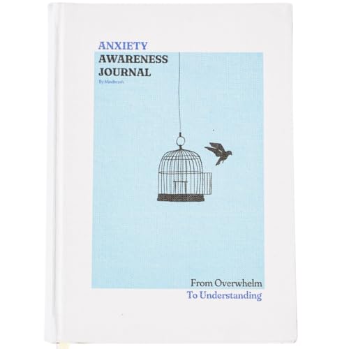 Image of Anxiety Awareness Journal [Hardcover] | Guided Exercises, Coping Techniques & Calming Reflection Prompts for Stress, Triggers, Mindful Practices & Emotional Wellbeing | Created by Mindbrush