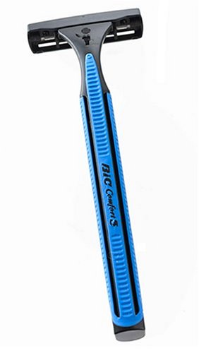 Bic Comfort 3 Shavers, for Men, Sensitive Skin, Triple Blade, 8 Shavers (Pack of 3)