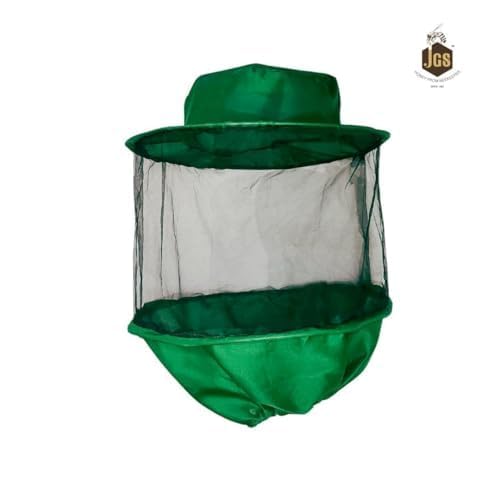 JGS Bee Cap Honeybee Cap | Bee Veil for Protection of Face from Honey Bee Sting | Sting Protection for Neck and Face (Green) - Image 2 thumbnail