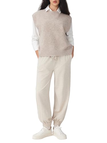 CIDER Women's Knit Sweater Vest Loose Fit Sleeveless Round Neck Oversized Pullover Sweater3