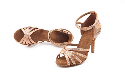 Women's Rhinestone Ballroom Dance Shoes Latin Performance Wedding Shoes For 1920s Party Shoes3